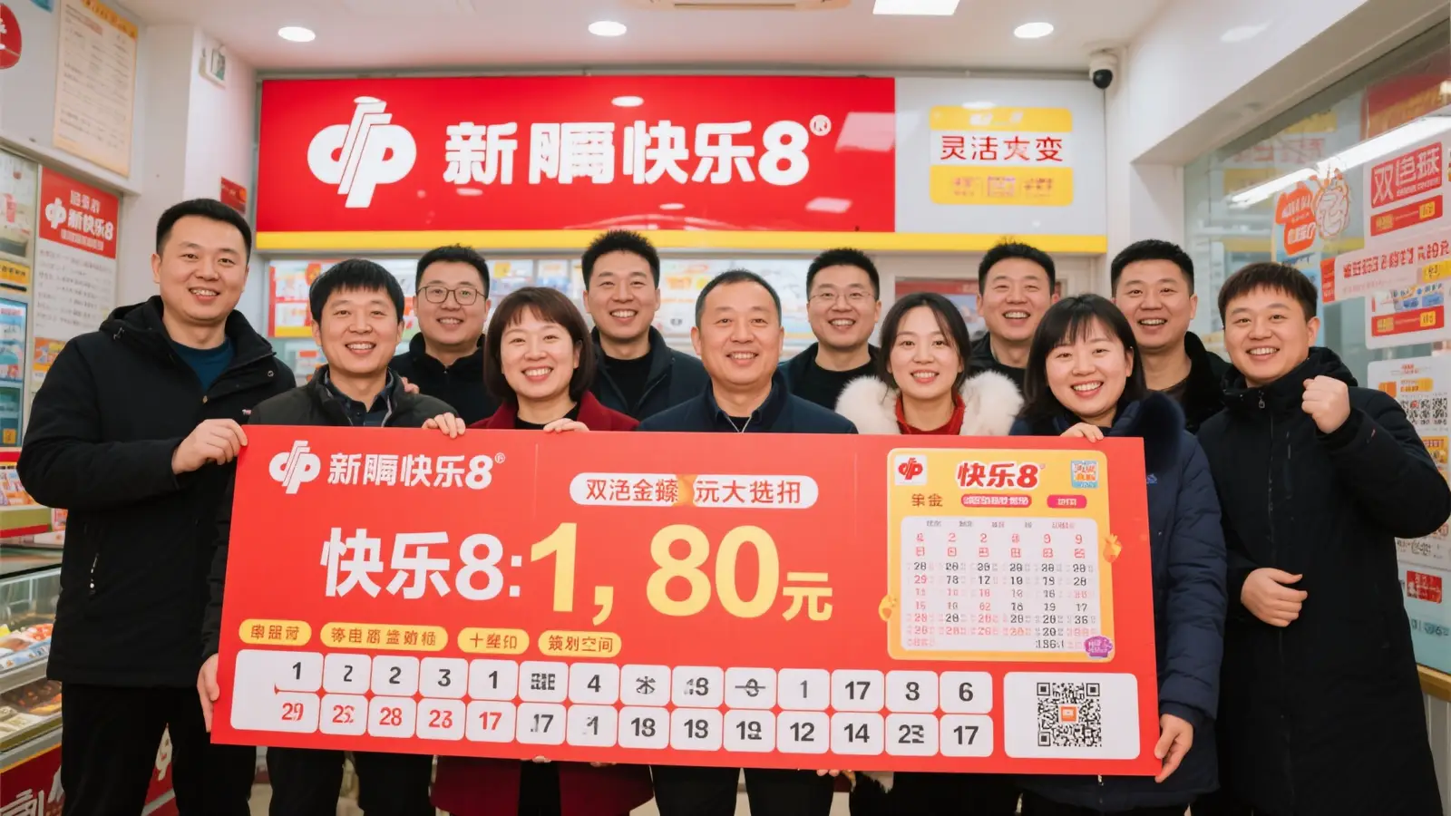 17人联手购彩半年，喜中福彩快乐8游戏309万大奖