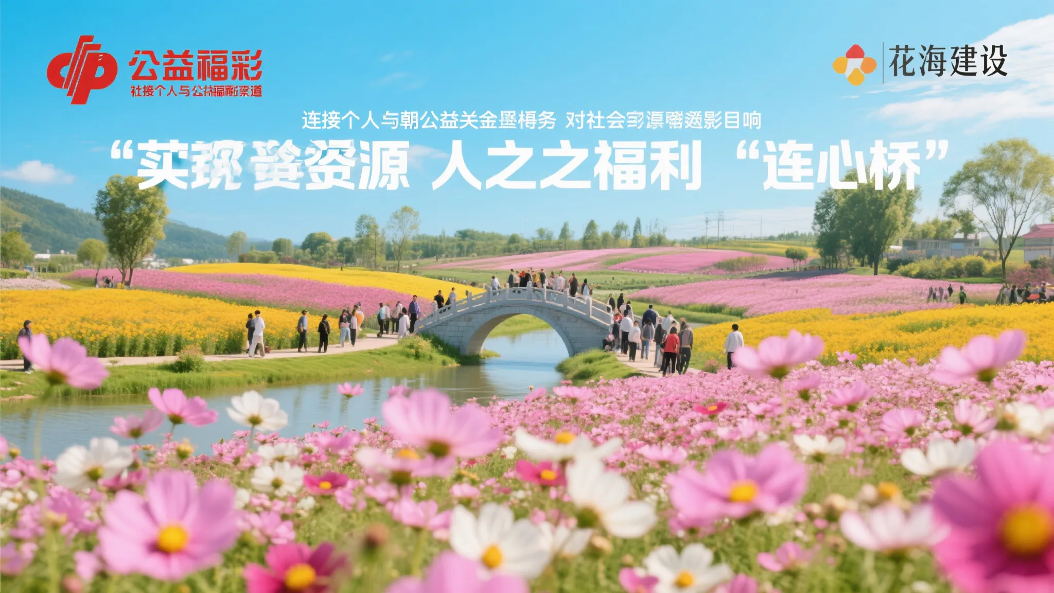福彩公益 绽放花海连心梦